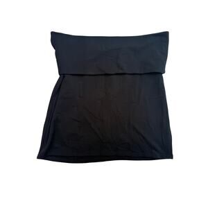 Bleusalt The Perfect Skirt Women's 5 Black Fold Over Adjustable Length